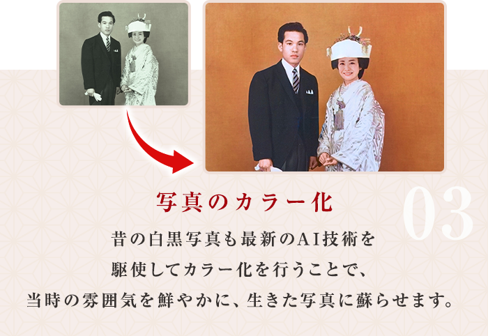 写真のカラー化